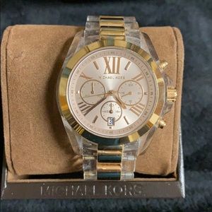 Micgael Kors clear Acrylic 38mm Watch